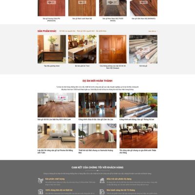 Theme WordPress sàn gổ cao cấp