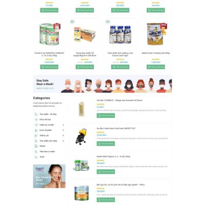 Theme WordPress nhà thuốc giao diện đẹp , chuẩn seo