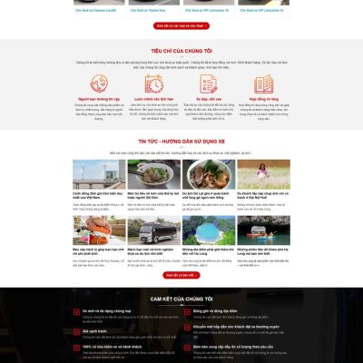 Theme wordpress dịch vụ thuê xe ô tô - thuê xe 4
