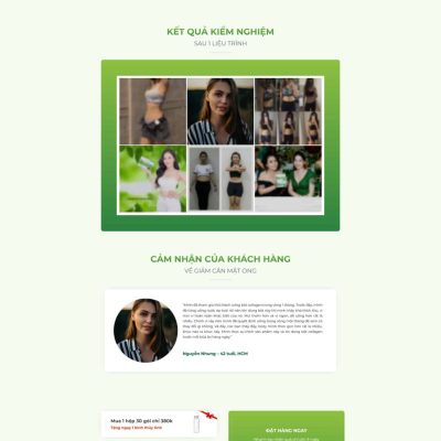 Theme wordpress lading pape bột giảm cân