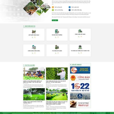 Theme wordpress công ty cây xanh đô thị