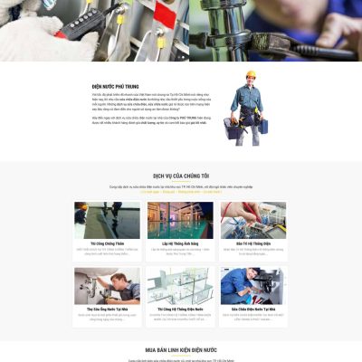Theme wordpress dịch vụ điện nước