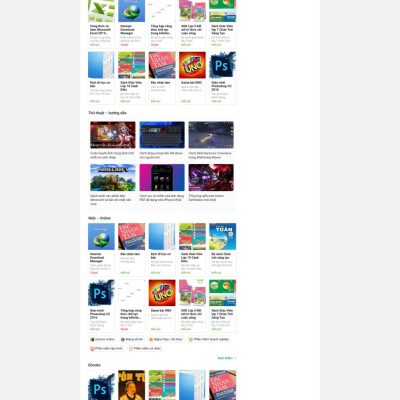 Theme wordpress web download tài liệu