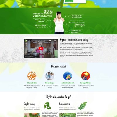 Theme wordpress dược phẩm tóc
