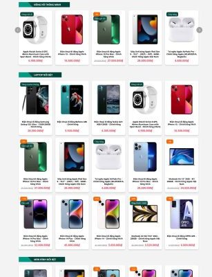Theme wordpress shop điện thoại hoàng hà mobile 2