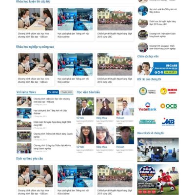 Theme wordpress luyện thi