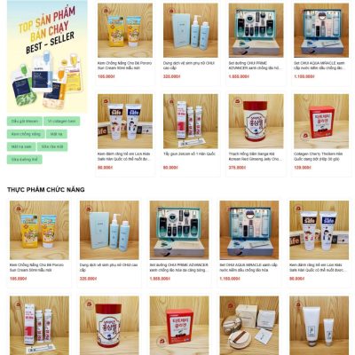 Theme wordpress shop mỹ phẩm 20