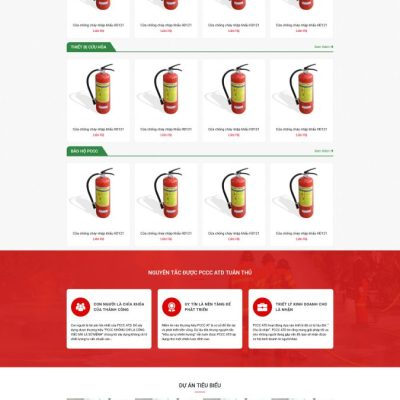 Theme wordpress bán thiết bị phòng cháy chữa cháy