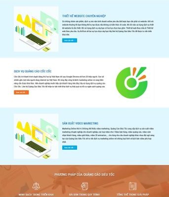 Theme wordpress dịch vụ quảng cáo siêu tốc