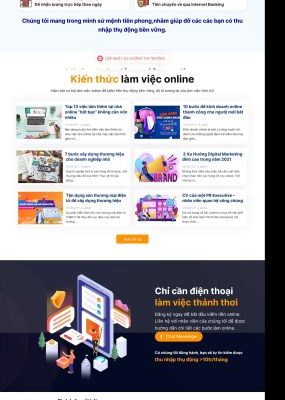 Theme wordpress lading pape top việc