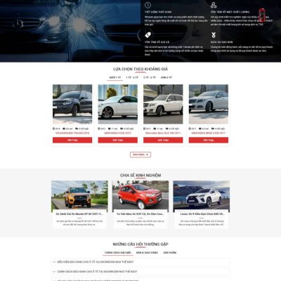 Theme wordpress mua bán oto